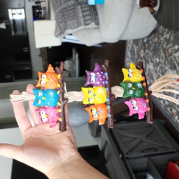 Baby owls ceramic handmade wall art - Picture 5 of 7